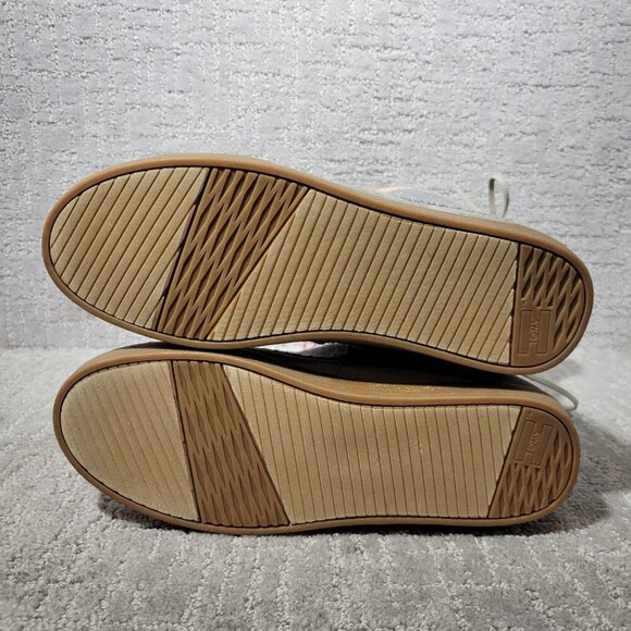 TOMS Nepal Women's Size 9.5 US Gray Cow Leather Aztec Knit Ankle Boots - Picture 8 of 10